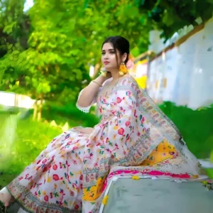 প্রিমিয়াম হাল্ফ সিল্ক শাড়ী + ব্লাউজ পিস (Code#SK-407)