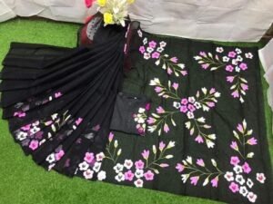 এক্সক্লুসিভ হ্যান্ড প্রিন্টেড কালারফুল ম্যাচিং কাপল শাড়ি অ্যান্ড পাঞ্জাবি সেট