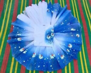 এক্সক্লুসিভ হ্যান্ড প্রিন্টেড কালারফুল ম্যাচিং কাপল শাড়ি অ্যান্ড পাঞ্জাবি সেট